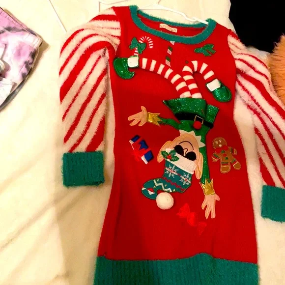 Christmas ugly sweater dress - Main Image